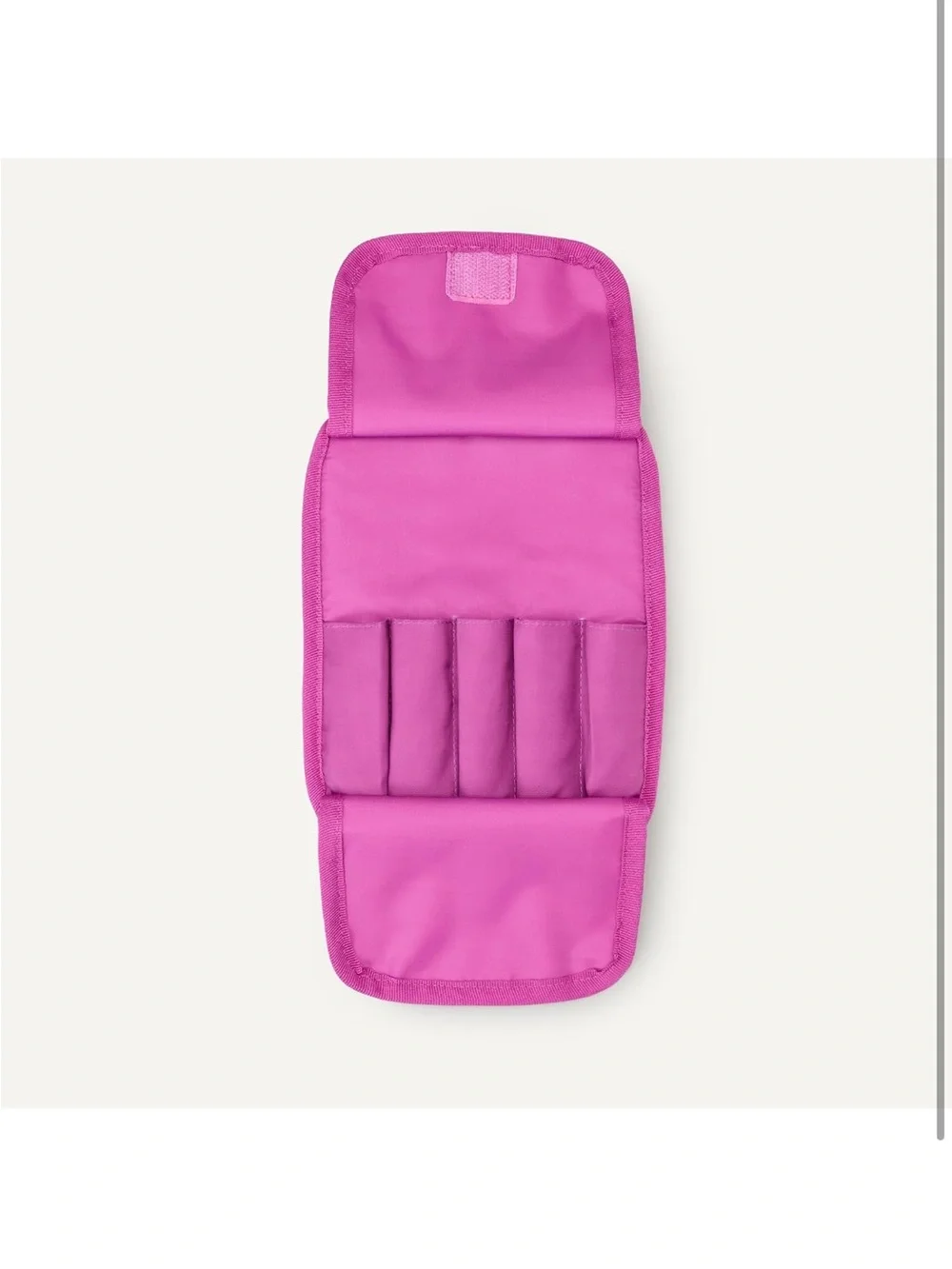 Floral Pink Quilted Cosmetic Case with Matching Travel Brush Pouch
